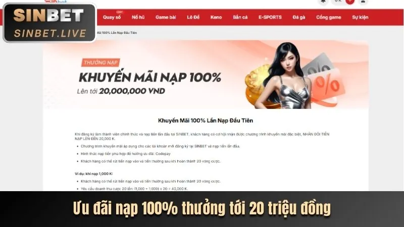 Ưu đãi chào mừng thành viên mới 55vin ios